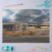  ontkoppeling van het oude gasstation Motel Tissuepapier (Craft)