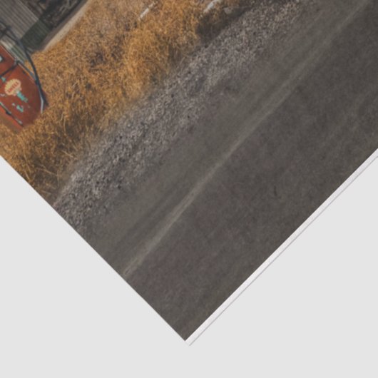  ontkoppeling van het oude gasstation Motel Tissuepapier (Detail)