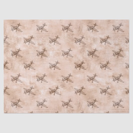 ontkoppeling van het vliegtuig en het krantenpapi tissuepapier (Voorkant)