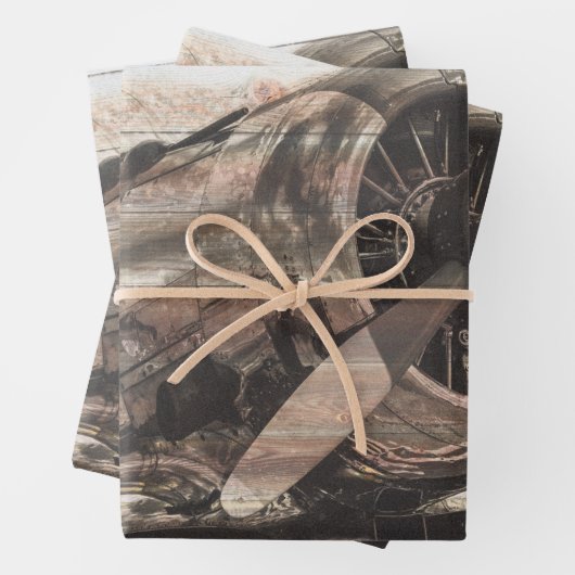  ontkoppeling van het vliegtuig inpakpapier vel (In situ)