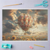 Ontkoppeling van  heteluchtballon tissuepapier (Craft)