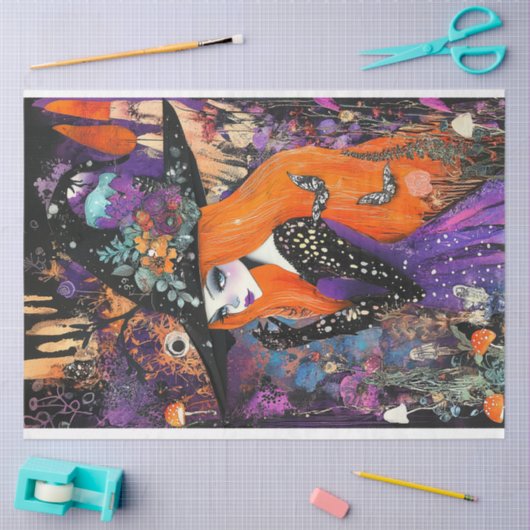 ontkoppeling van houtwijg tissuepapier (Craft)