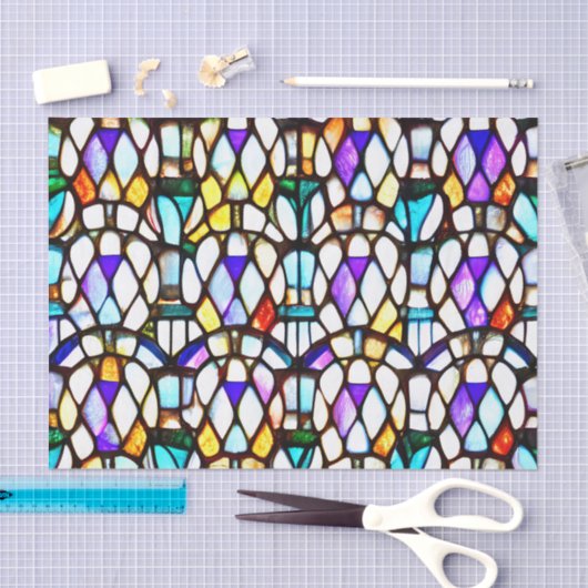 Ontkoppeling van ingesloten kerruiten tissuepapier (Craft)