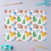 Ontkoppeling van kattenhonden, rendieren- en kerst tissuepapier (Craft)