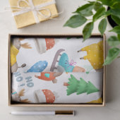 Ontkoppeling van kattenhonden, rendieren- en kerst tissuepapier (Geschenk)