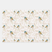 Ontkoppeling van kip en bloem inpakpapier vel (Voorkant)