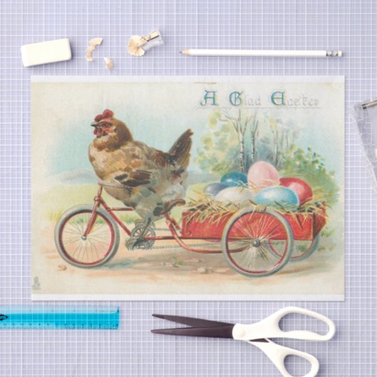 ontkoppeling van kippeneieren en paaseieren tissuepapier (Craft)