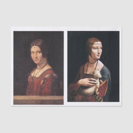 Ontkoppeling van klassieke kunstvrouwen tissuepapier (Voorkant)