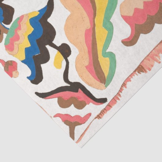 Ontkoppeling van kleurrijke buho-patroonpatronen tissuepapier (Detail)