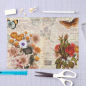 ontkoppeling van kleurrijke flora tissuepapier (Craft)