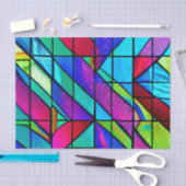 Ontkoppeling van kleurrijke Glazen in lood Tissuepapier (Craft)