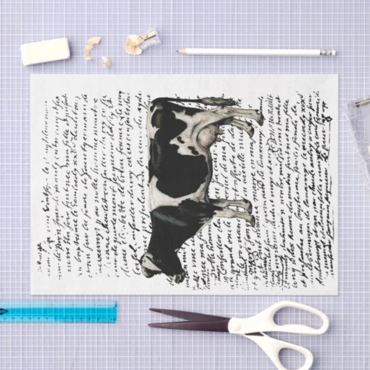 Ontkoppeling van Koe van ontwerper Tissuepapier (Craft)