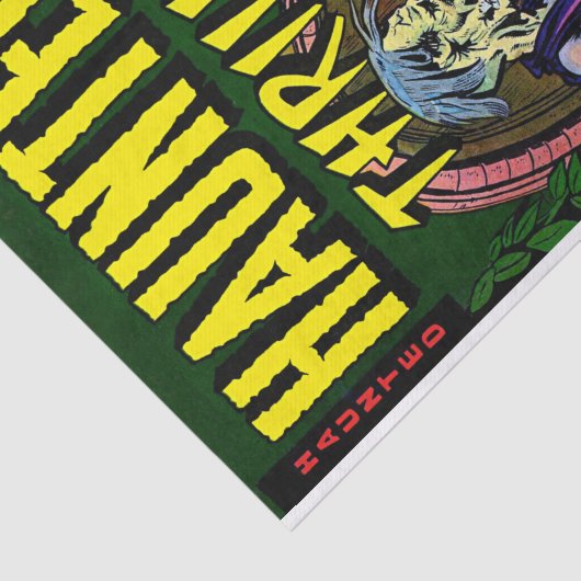 Ontkoppeling van  komieken in Haunbie Husband Tissuepapier (Detail)