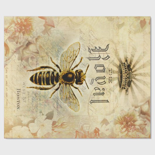 Ontkoppeling van koningin Bee Ephemera Cadeaupapier (Vlak)