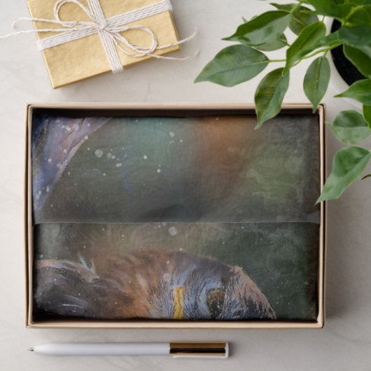 Ontkoppeling van kunstwerk voor vogels tissuepapier (Geschenk)