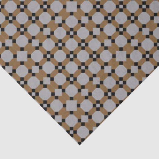  ontkoppeling van kunstwerken met grijs goudpatroo tissuepapier (Detail)