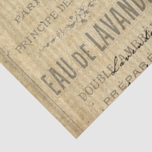 Ontkoppeling van lavendel tissuepapier (Detail)