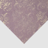 Ontkoppeling van lavender en Gold Damask Tissuepapier (Detail)