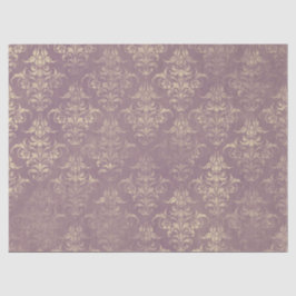 Ontkoppeling van lavender en Gold Damask Tissuepapier