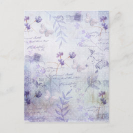 Ontkoppeling van lavender Flowers Briefkaart