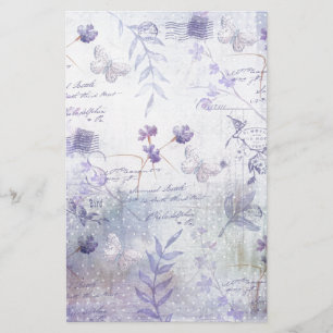 Ontkoppeling van lavender Flowers Briefpapier