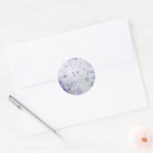 Ontkoppeling van lavender Flowers Ronde Sticker (Envelop)