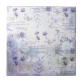 Ontkoppeling van lavender Flowers Tegeltje (Voorkant)