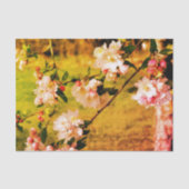 ontkoppeling van lentroze en witte bloesems tissuepapier (Voorkant)