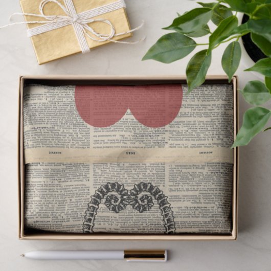 ontkoppeling van  liefdesharten tissuepapier (Geschenk)