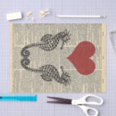 ontkoppeling van  liefdesharten tissuepapier (Craft)