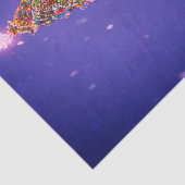 Ontkoppeling van liefdevol gedecormeerde kerstbome tissuepapier (Detail)