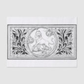 Ontkoppeling van lion lijst tissuepapier (Voorkant)