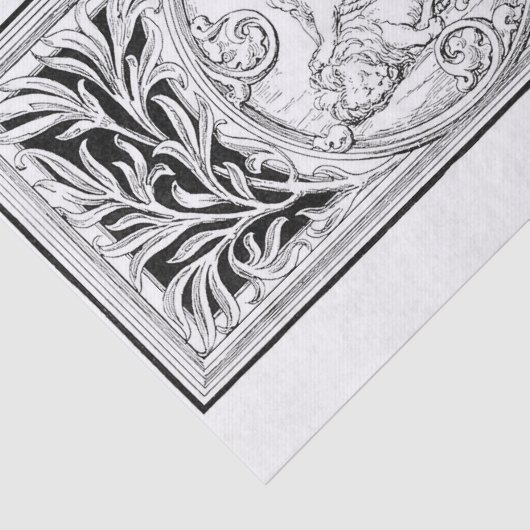 Ontkoppeling van lion lijst tissuepapier (Detail)