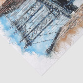 Ontkoppeling van Manhattan Bridge New York Tissuepapier (Detail)