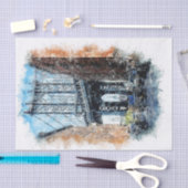 Ontkoppeling van Manhattan Bridge New York Tissuepapier (Craft)