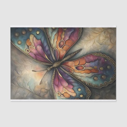 ontkoppeling van metalen vlinders tissuepapier (Voorkant)