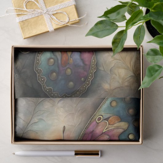 ontkoppeling van metalen vlinders tissuepapier (Geschenk)