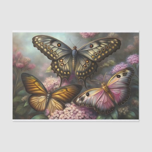 ontkoppeling van metalen vlinders tissuepapier (Voorkant)