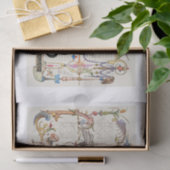 Ontkoppeling van monogram-kalligrafie tissuepapier (Geschenk)