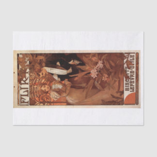  ontkoppeling van Mucha-kunst Tissuepapier