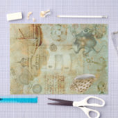 Ontkoppeling van Nautical Light House Ocean Ship S Tissuepapier (Craft)