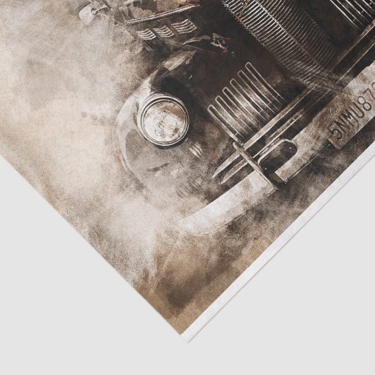 ontkoppeling van oude auto tissuepapier (Detail)