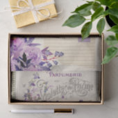  ontkoppeling van Paarse flora en vlinder Tissuepapier (Geschenk)