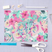 Ontkoppeling van pastels Pinks Floral Flowers Tissuepapier (Craft)