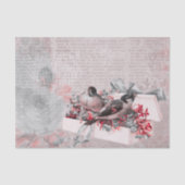  ontkoppeling van  Roos en vogels Tissuepapier (Voorkant)