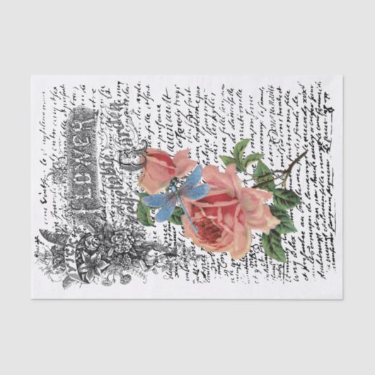 Ontkoppeling van roos voor libellen tissuepapier (Voorkant)