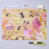 Ontkoppeling van  Rozen en bijen Tissuepapier (Craft)