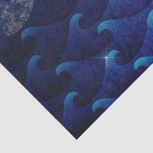 Ontkoppeling van Starry Ocean Night Tissuepapier (Detail)