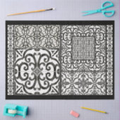 Ontkoppeling van tapijt zwart-wit tapijtmeubelen tissuepapier (Craft)