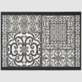 Ontkoppeling van tapijt zwart-wit tapijtmeubelen tissuepapier (Voorkant)